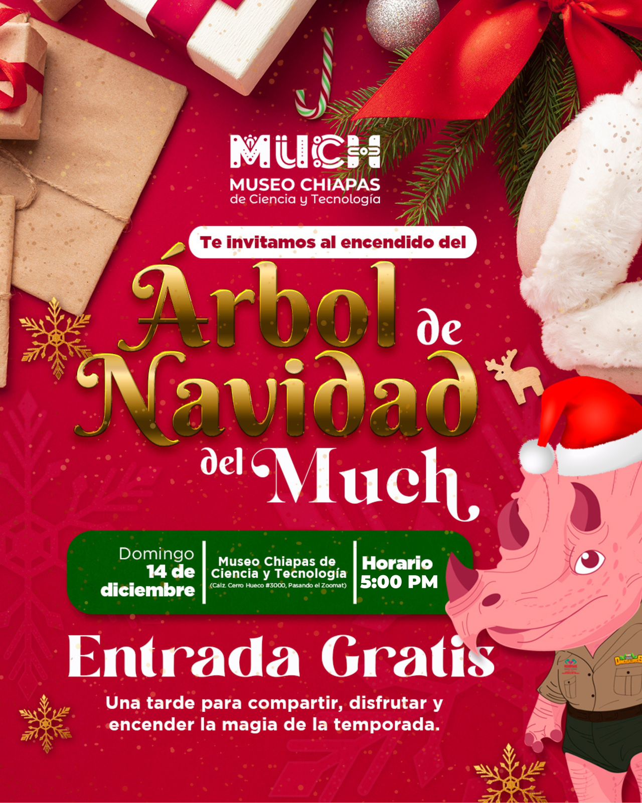 Aditech invita al encendido del Árbol de Navidad en el MUCH